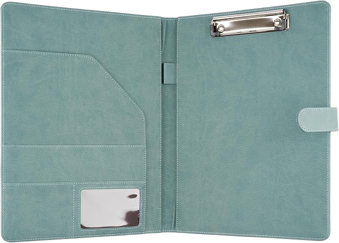 Professional Padfolio with Clipboard, Faux Leather Portfolio Folder Binder - Image 2