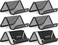 MaxGear Mesh Business Card Holder 6 Pack | Black Metal Mesh Business Card Stand by MaxGear