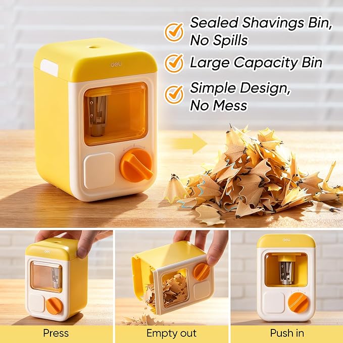 deli Electric Sharpener, Battery Powered, 3 Sizes - Image 3