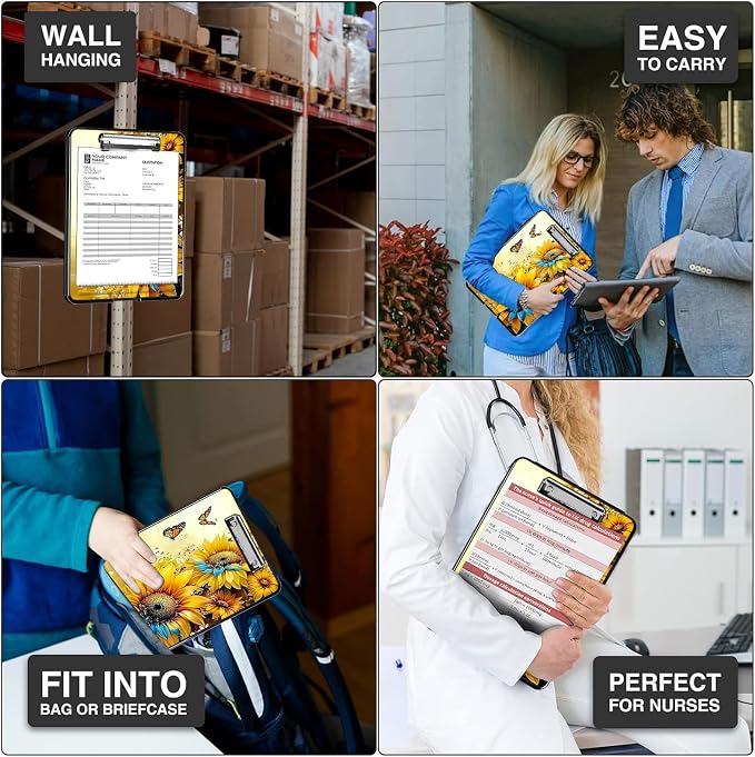 Clipboard with Storage, A4 High Capacity Clip Boards 14.4 x 9.6, Heavy Duty - Image 6