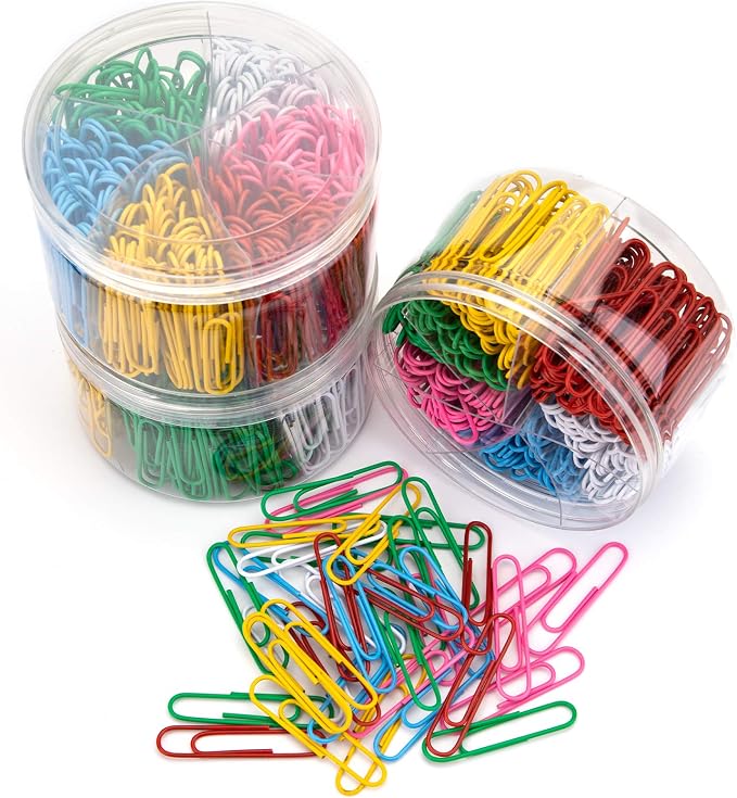 Yarlung 900 Pieces 2 Inch Jumbo Paper Clips, Vinyl Coated Large Paperclips - Image 3