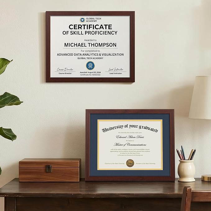 upsimples 11x14 Diploma Frame Certificate Degree Document Frame - Image 2