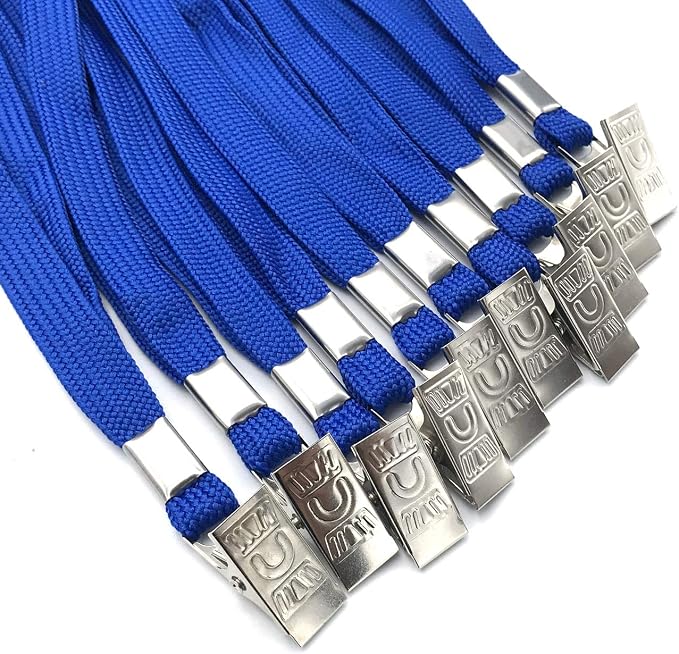 Beebel Blue Lanyards 50 Pack Breakaway Lanyard Comfortable Neck Straps Premium - Image 2