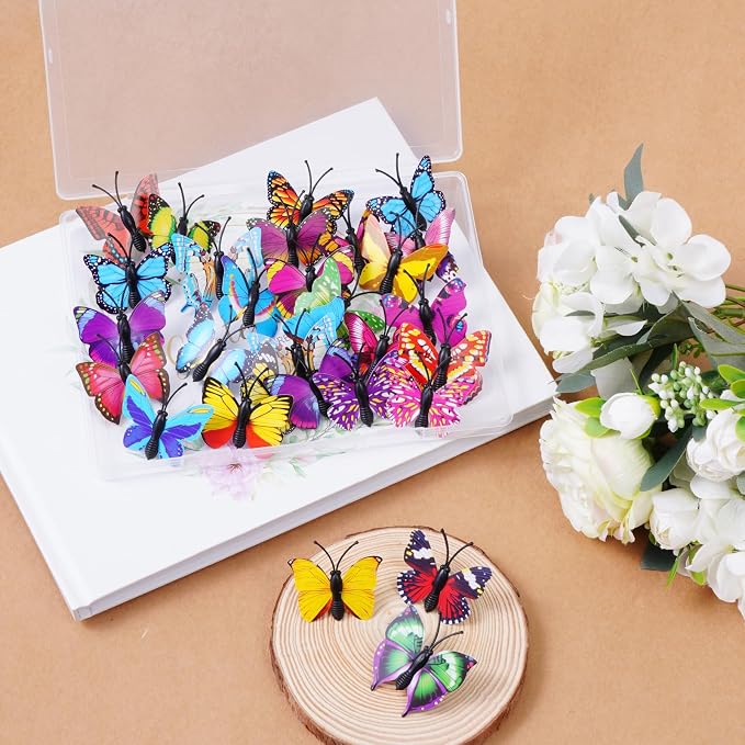 hoyuwak 30pcs Push Pins Cute Decorative Butterfly Thumb Tacks Bulletin - Image 4