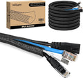 Nilight Cable Sleeve, 10ft-1/2inch Cord Management Sleeves, Braided Sleeving by Nilight