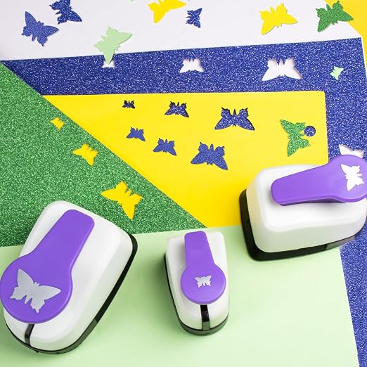 Butterfly Punch Set, 3/8 Inch, 5/8 Inch, 1 Inch Butterfly Hole Puncher Set - Image 6