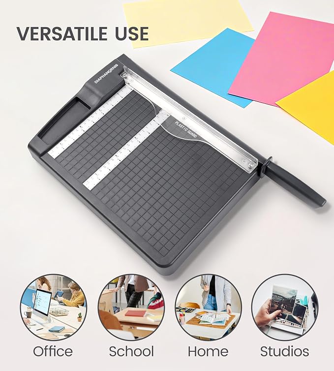 Paper Cutter, Paper Trimmer12" Cutting Length Heavy Duty Guillotine Paper Slicer - Image 7