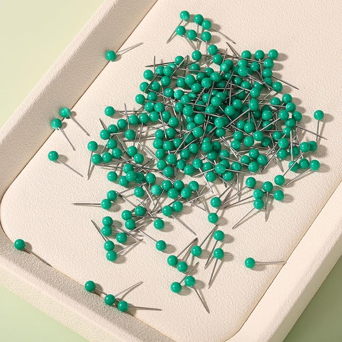 XIHIRCD 200pcs Map Push Pins, Map Tacks Round Head Pins Small Thumb Tacks - Image 4