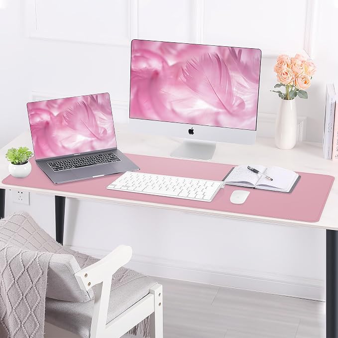 AFIING Leather Desk Pad Protector, Large Desk Mat - Image 6