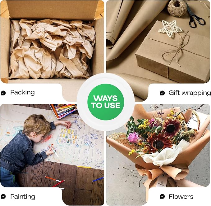 Brown Kraft Paper Roll 18" x 1800" - Image 6