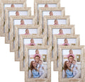 Giftgarden 4x6 Picture Frame Distressed Beige White Set of 12 by Giftgarden