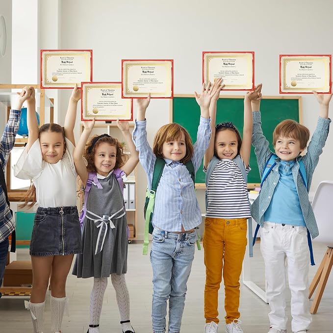 Fainne 100 Sets Certificate Paper Kit Single Sided Awards Holder - Image 6
