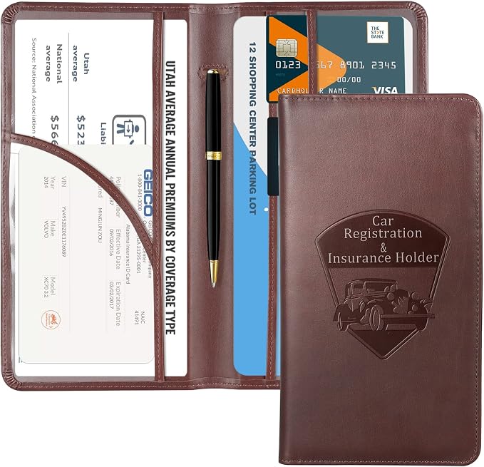 CoBak Premium Faux Leather Car Document Holder by PopulartabletcasebrandWegivepeoplethebestdesignofprotectingvariouselectronicdevices