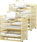 Daltack 6 Tier Paper Organizer for Desk, Paper Letter Tray Organizer for Desks by DALTACK