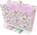 SKYDUE Accordion File Organizer, Floral Expanding File Folders by SKYDUE