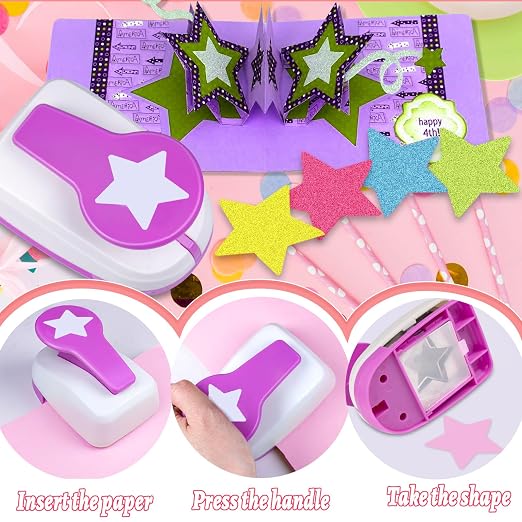 Star Hole Punch 2 inch, Star Paper Punch, Stars Shaped Hole Punch, Scrapbooking - Image 7