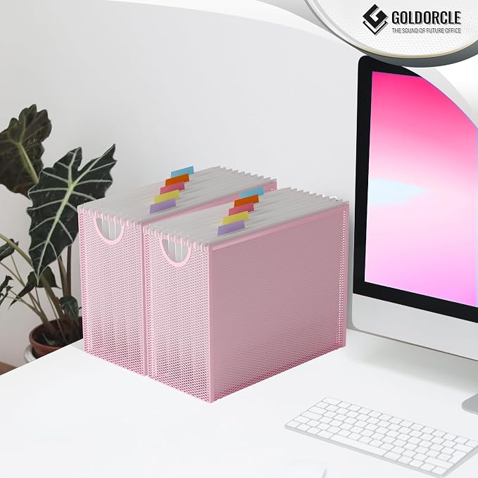 Hanging File Organizer, Letter-Size File Holder Filing Box - Image 6