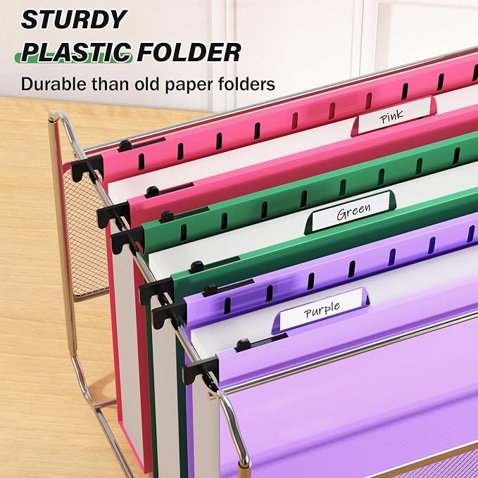 Ansook Legal Size Hanging File Folders Extra Capacity, Heavy Duty 2" Expandable - Image 2