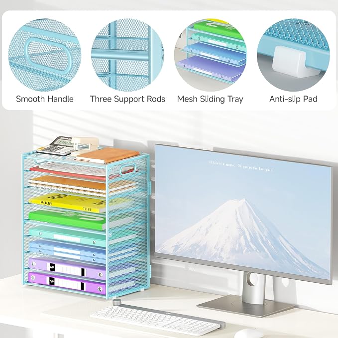 Cawukege 9 Tier Paper Organizer - Image 4