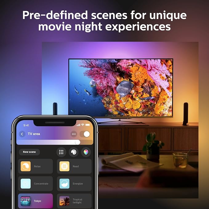 Philips Hue Smart Play Light Bar Base Kit, Google Assistant and Apple HomeKit - Image 7
