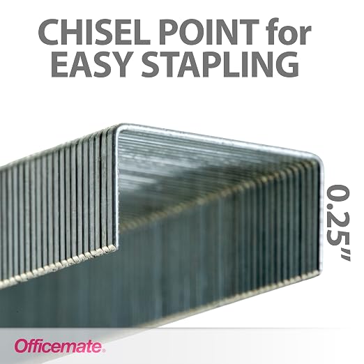 Officemate Standard Staples, 5 Boxes General Purpose Staple, 5000 Staples/Box - Image 2
