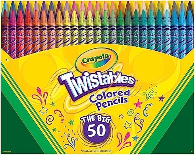 Crayola Twistables Colored Pencil Set, Cool Back to School Supplies by Crayola