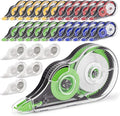 30 Pcs Colorful Correction Tape, 39.4 Ft White Wrong Out Tear-Resistant Bulk by JEFURE