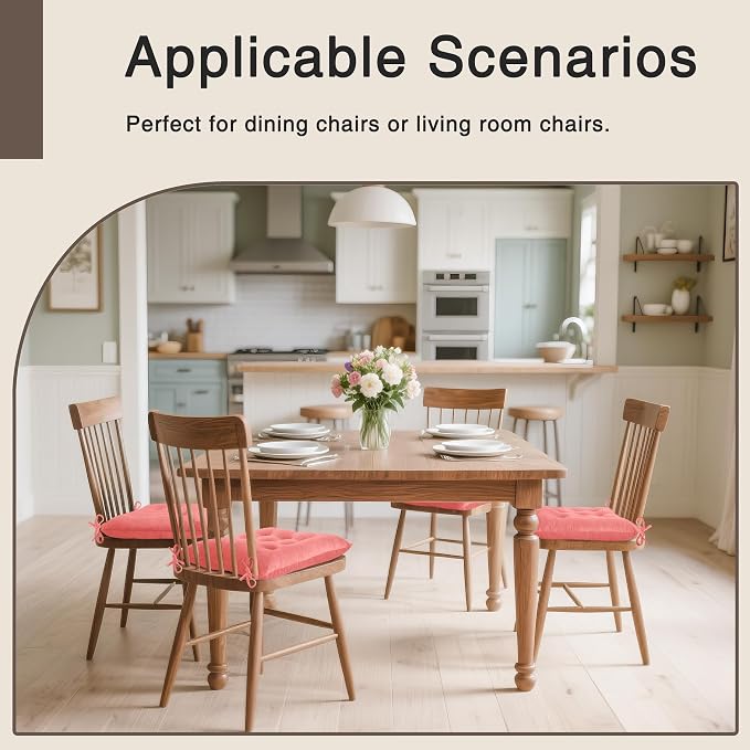 OVOV 1 Pack Chair Cushions for Dining Chairs Soft Seat Cushions for Kitchen - Image 5