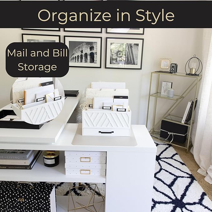BLU MONACO | Wooden Mail Organizer - Image 2