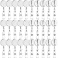 Zonon 30 Pcs Retractable Badge Reel Clips ID Card Holder Reel by Zonon