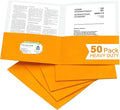 Zzrywuty 50 Packs Two Pocket File Folders by Zzrywuty