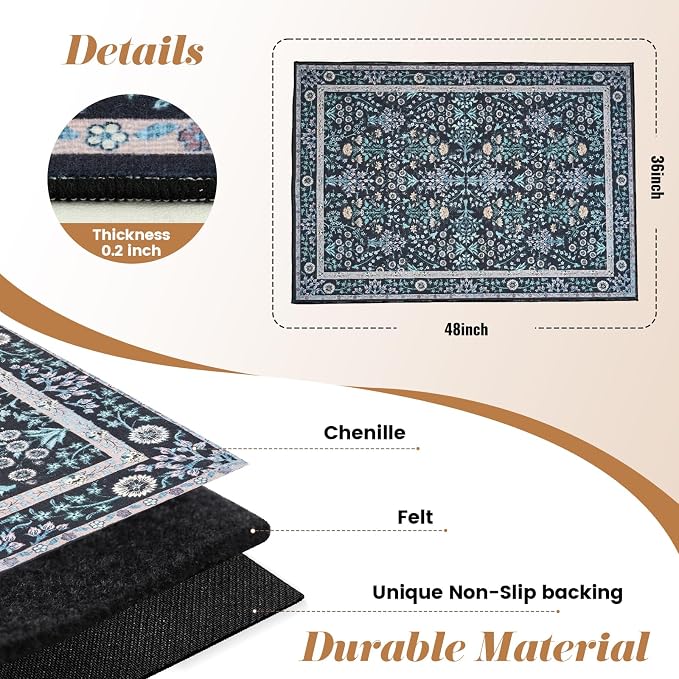 Office Chair Mat Desk Chair Hardwood Mat, Easy Glide Office Rug Under Chair Mat - Image 3