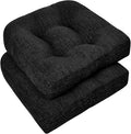 downluxe Chair Cushions for Dining Chairs 2 Pack, Tufted Indoor Chair Pads by Downluxe