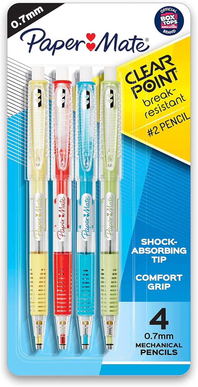 Paper Mate Clearpoint Mechanical Pencils, 0.7mm Break-Resistant HB #2 Lead by Unknown