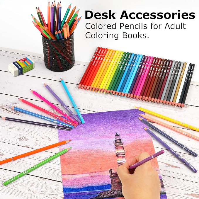 Hapikalor 72 Colored Pencils for Adult Coloring Books, Professional Coloring - Image 5