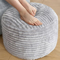 SHOUREN Stuffed Round Ottoman, Corduroy Pouf Ottoman Foot Rest by SHOUREN