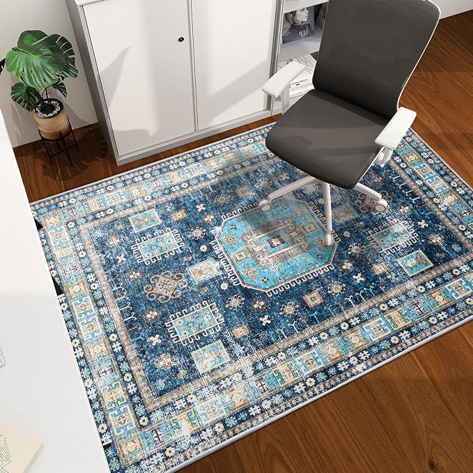 Office Chair Mat for Hardwood Floor, Machine Wash by CHAKME