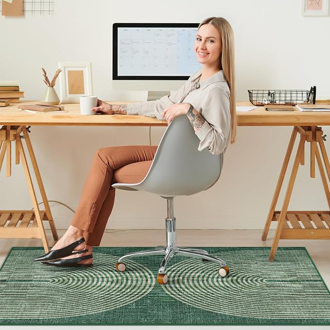 Office Chair Mat for Hardwood Floor&Tile Floor, Under Desk Rug for Rolling - Image 7