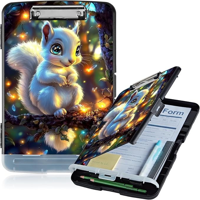 Clipboard with Storage, Nursing Clip Board 8.5 x 11 Storage Organization Box by Unknown