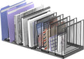 9-Section Desk File Organizer, Vertical File Holder, Mesh Desktop File Folder by JMHUD
