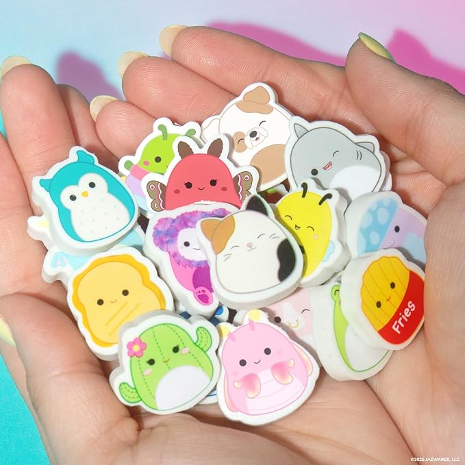 Original Squishmallows Mini Eraser Set, 25 Small Squishmallows Erasers - Image 5