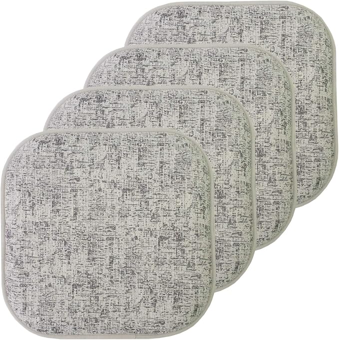 Sweet Home Collection Chair Cushion Memory Foam Pads Honeycomb Pattern Slip Non by SweetHomeCollection
