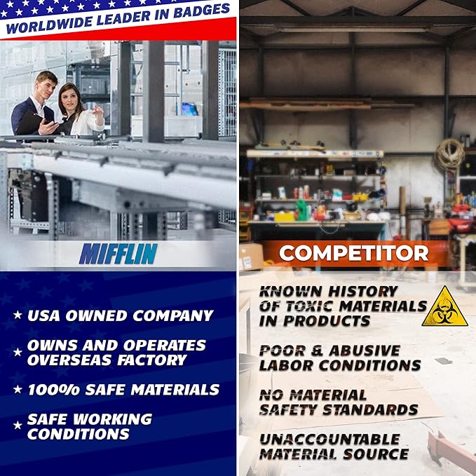 Mifflin-USA Passport & Card Holders, Extra Large ID Name Badge Holder, - Image 7