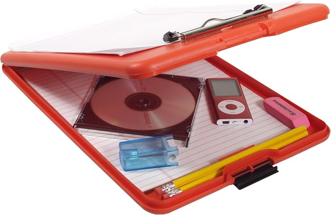 Saunders SlimMate Plastic Storage Clipboard Letter Size Red, Assembled in USA - Image 10