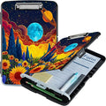 Sunflower Clouds Moon A4 Clipboard by Unknown