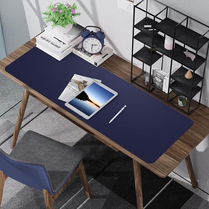 AFIING Cork Desk Mat 55" x 17", Dual-Sided Natural Cork & PU Leather Desk Pad - Image 4