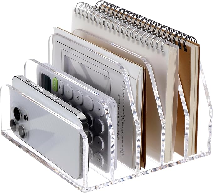SANRUI Acrylic Desk Mail Organizer Sorters by SANRUI