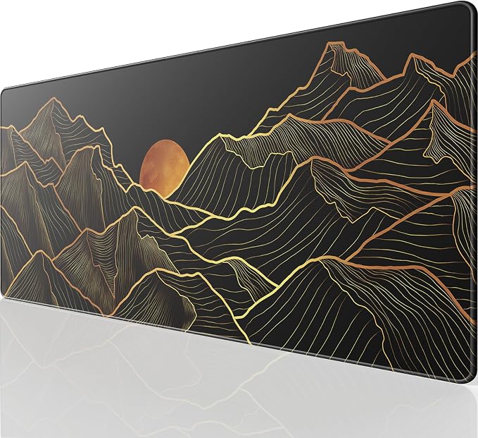 KTRIO Large Gaming Mouse Pad, Desk Mat, 31.5 x 11.8 in, Bright Rise, XL | by KTRIO