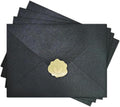 50 PCS 4x6 Pearl Black Envelopes by YINUOYOUJIA