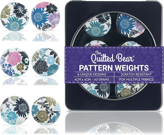 The Quilted Bear Pattern Weight Set – Scratch-Resistant Fabric Weights by TheQuiltedBearsProducts